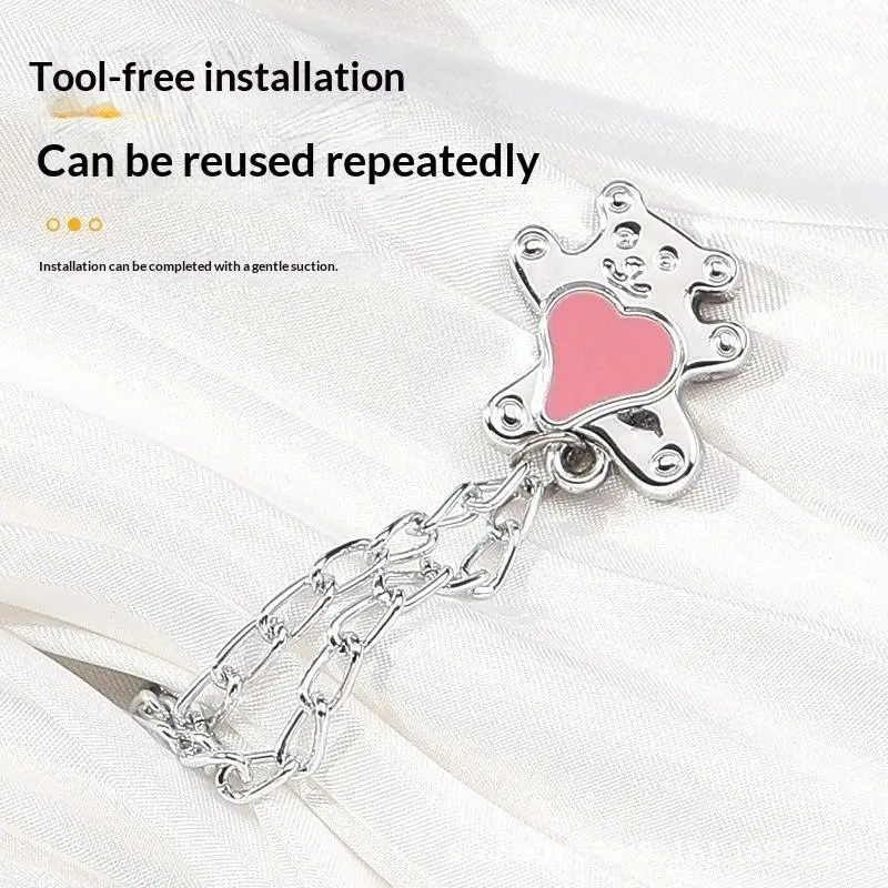 5Pcs Multi-Function Clothes Clips Cute Decorative Non-Slip Shirt Holders for Daily Wear Fixing Laundry Wardrobe Storage