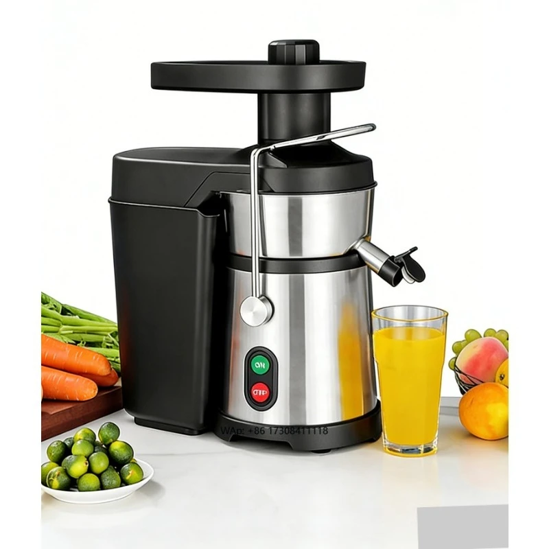 Automatic electric juicer for fast food restaurants, large funnel centrifugal juicer, pure copper motor, high performance