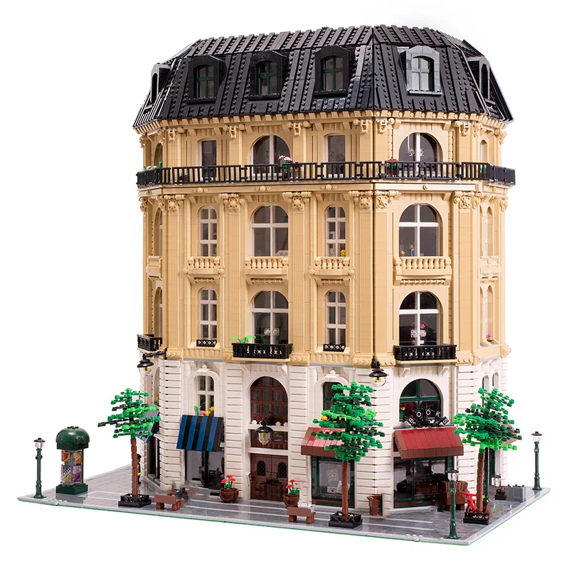 ที่มีชื่อเสียงMOCสถาปัตยกรรมคลาสสิกภาษาฝรั่งเศสคําHaussmannian Apartment Building Blocksรุ่นStrew Viewปราสาทอิฐของเล่นXmasของขวัญ