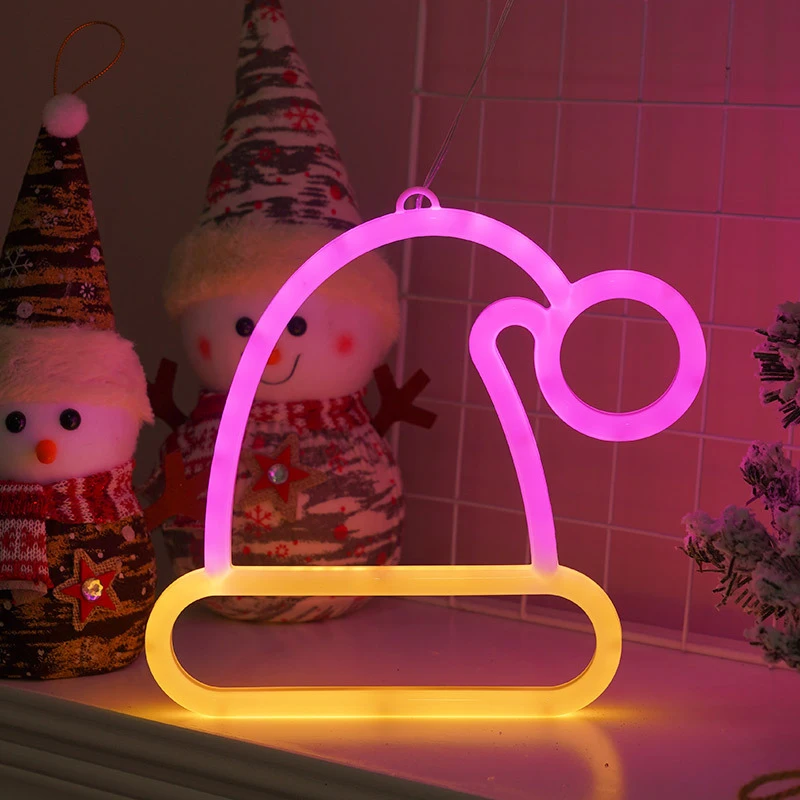 LED Neon Sign Lights, Battery or USB Operated Atmosphere Lamp, for Lover Bedroom Kids Gift Party Holiday Christmas Home Decor
