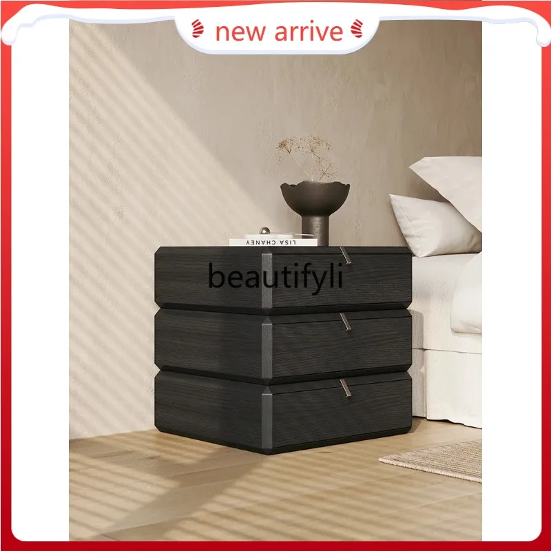 

D2520 Итальянский простой импортный орех светлый роскошный многофункциональный вращающийся ящик прикроватный шкаф