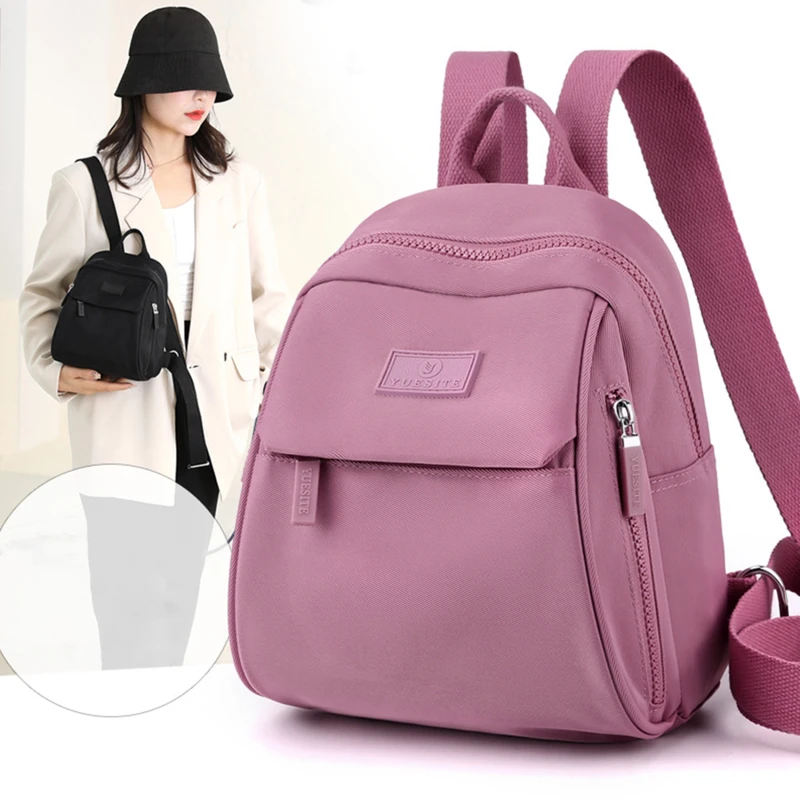 

Backpack Women's Mini Backpack Waterproof Nylon Small Shopping Backpack Fashion Cute Teen Girl