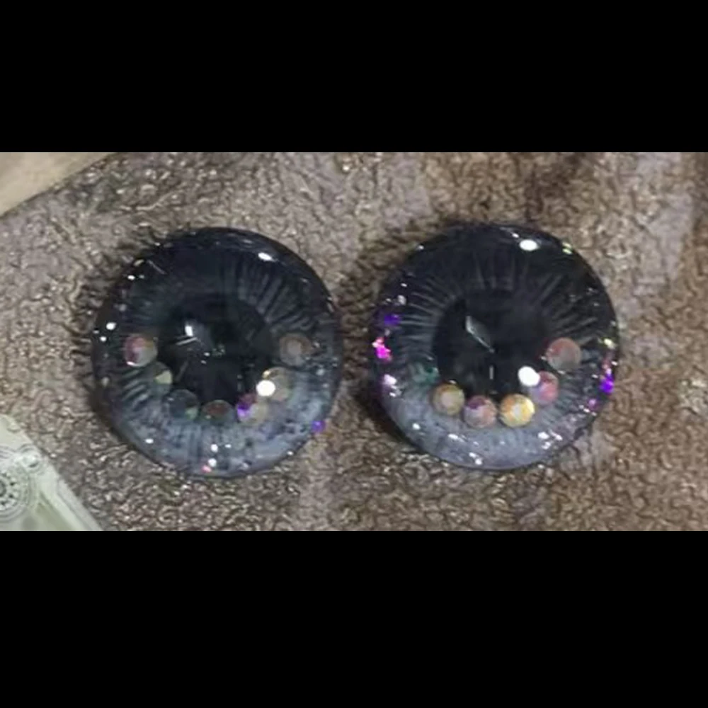 

Блестящие глазные чипсы ручной работы для кукол Блайт: тонкие глазные элементы с узором, аксессуары для кукол, подарки для игрушек