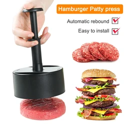 Burger Press Adjustable Hamburger Patty Maker Hamburger Press Patty Making Molds Patties For Beef BBQ Barbecue Homemade Hamburge