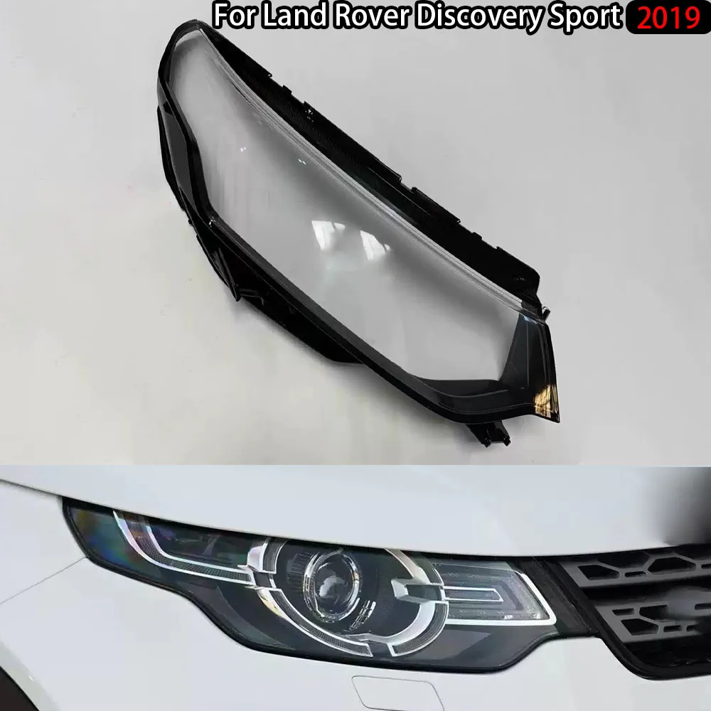 

For Land Rover Discovery Sport 2019 Car Front Headlamps Cover Transparent Lampshade Headlights Plexiglass Housing Replace Shade