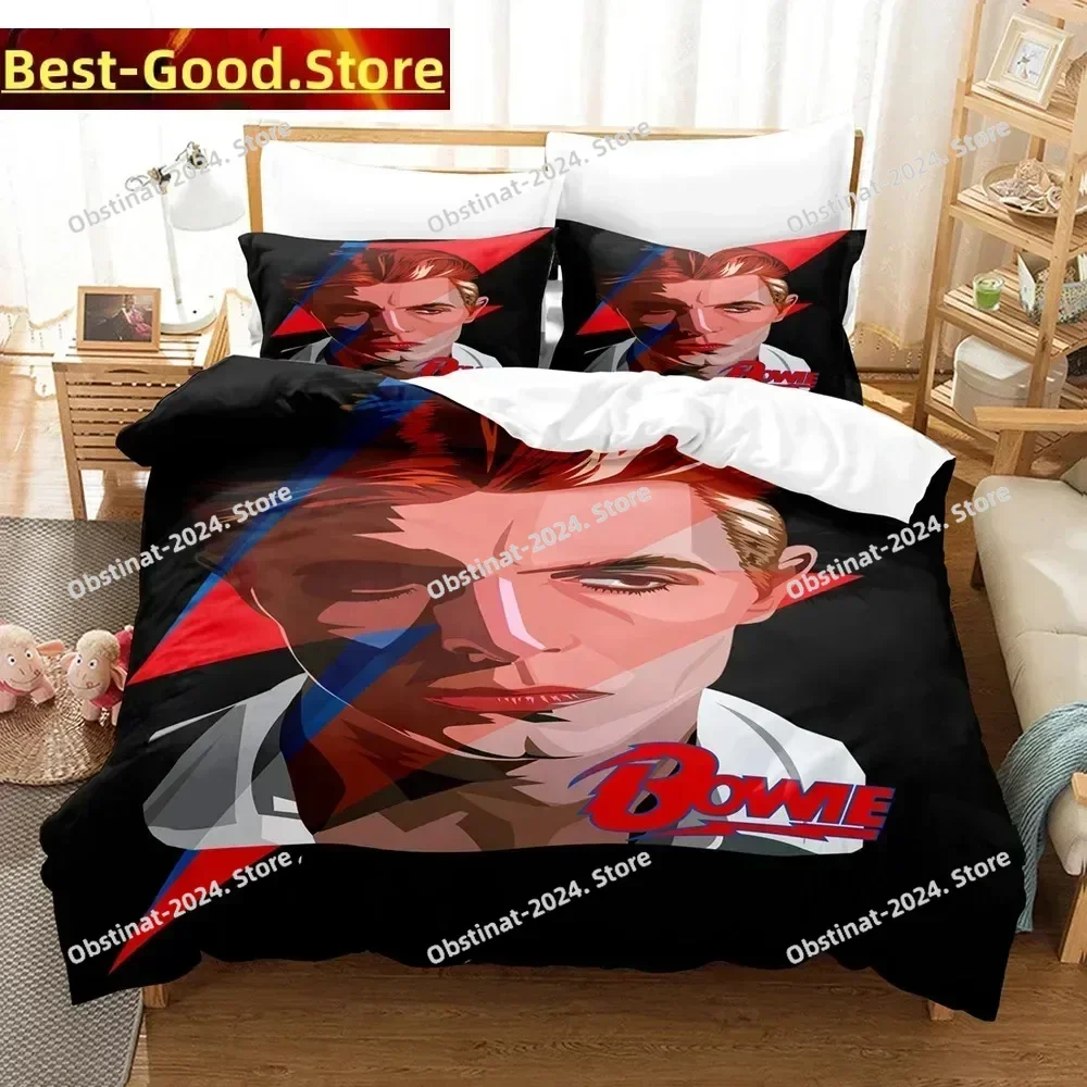 3D комплекты постельного белья David Bovie, пододеяльник с наволочкой, двойное полное постельное белье Queen King, постельное белье