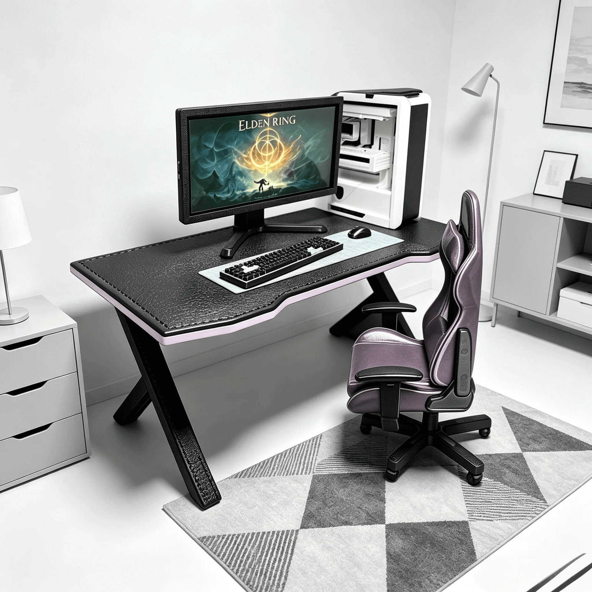 Pc Gaming Y Monitor - Mini Gaming Desk Set for 1/6