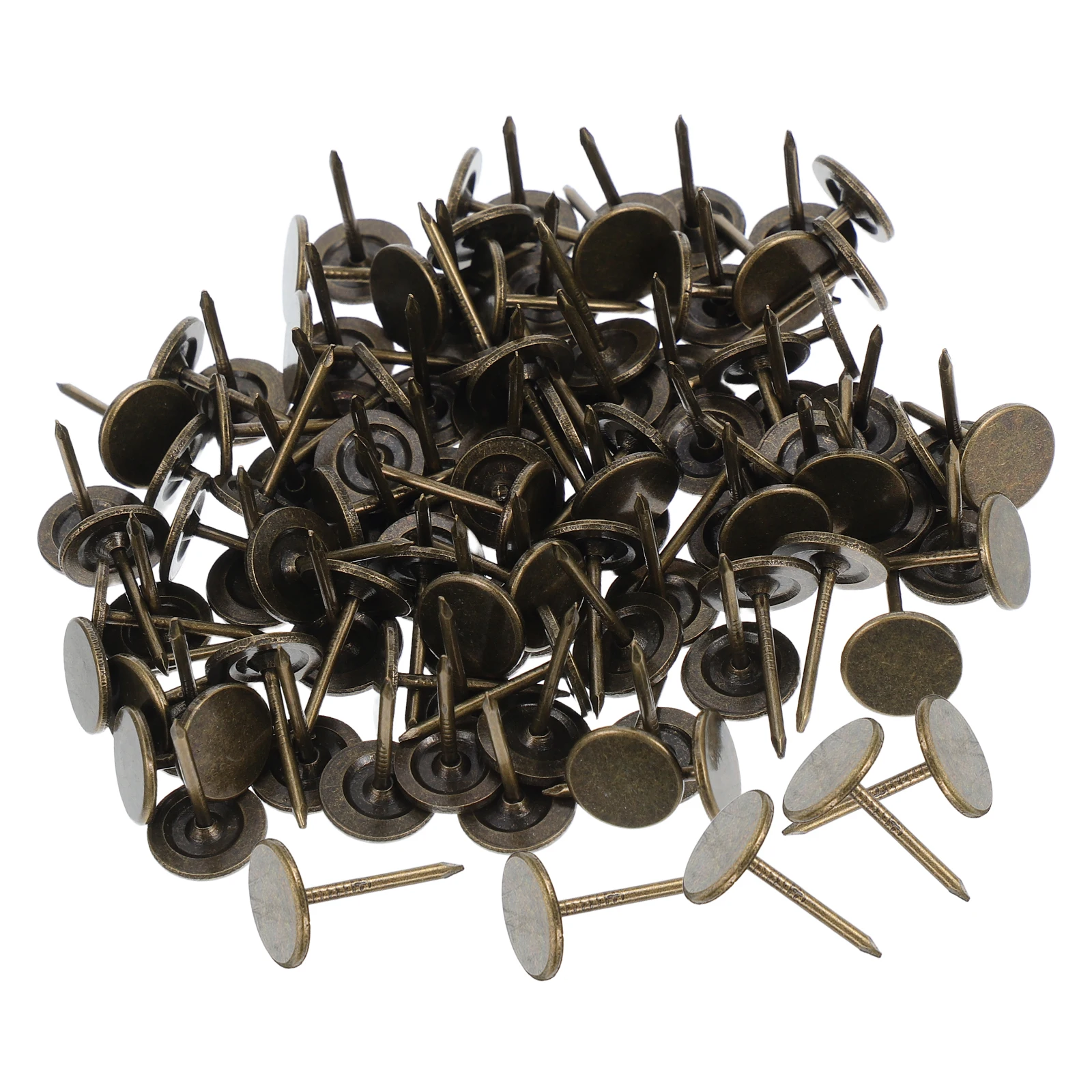 

100 Pcs Decorative Nails Flat Head Thumb Tacks Big for Wall Metal Stainless Steel Wood Aesthetic Thumbtacks