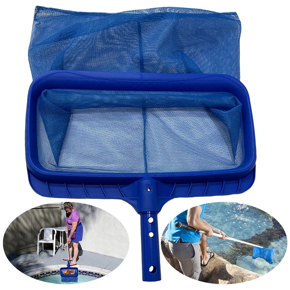 Swimming Pool Cleaning Net Thickened Frame Pool Leaf Net Rubbish Cleaning Rake for Cleaning Spa Pond Pool Hot Tubs Fountains