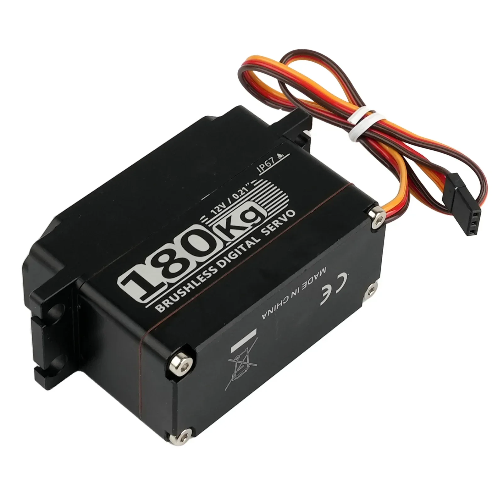 BLS53180-12V 브러시리스 디지털 서보 12V 180KG 고토크 올메탈 방수 IP67 180/270 °   RC 모델/로봇공학용