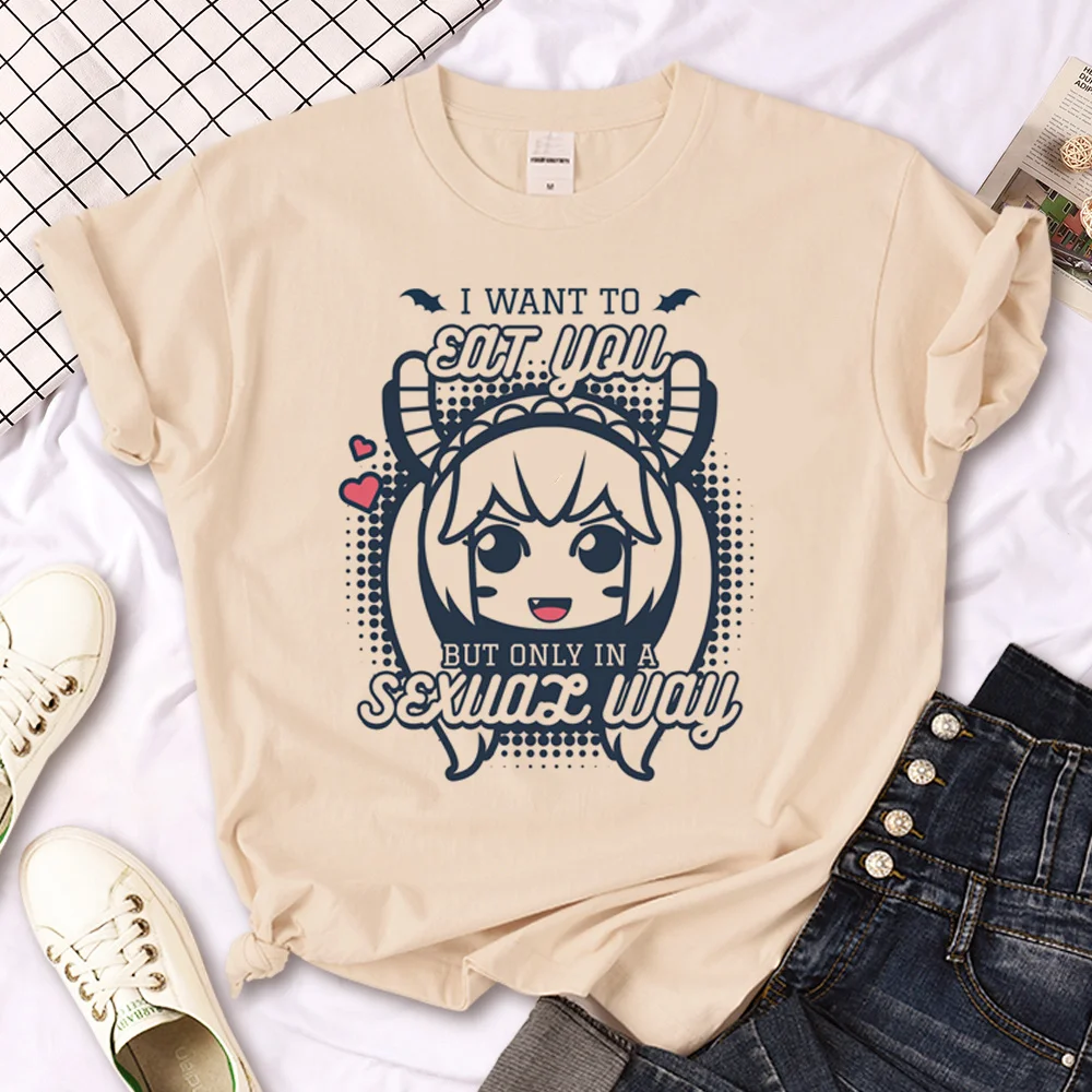 Kobayashi Dragon Maid top women harajuku designer graphic t-shirts female streetwear anime clothing