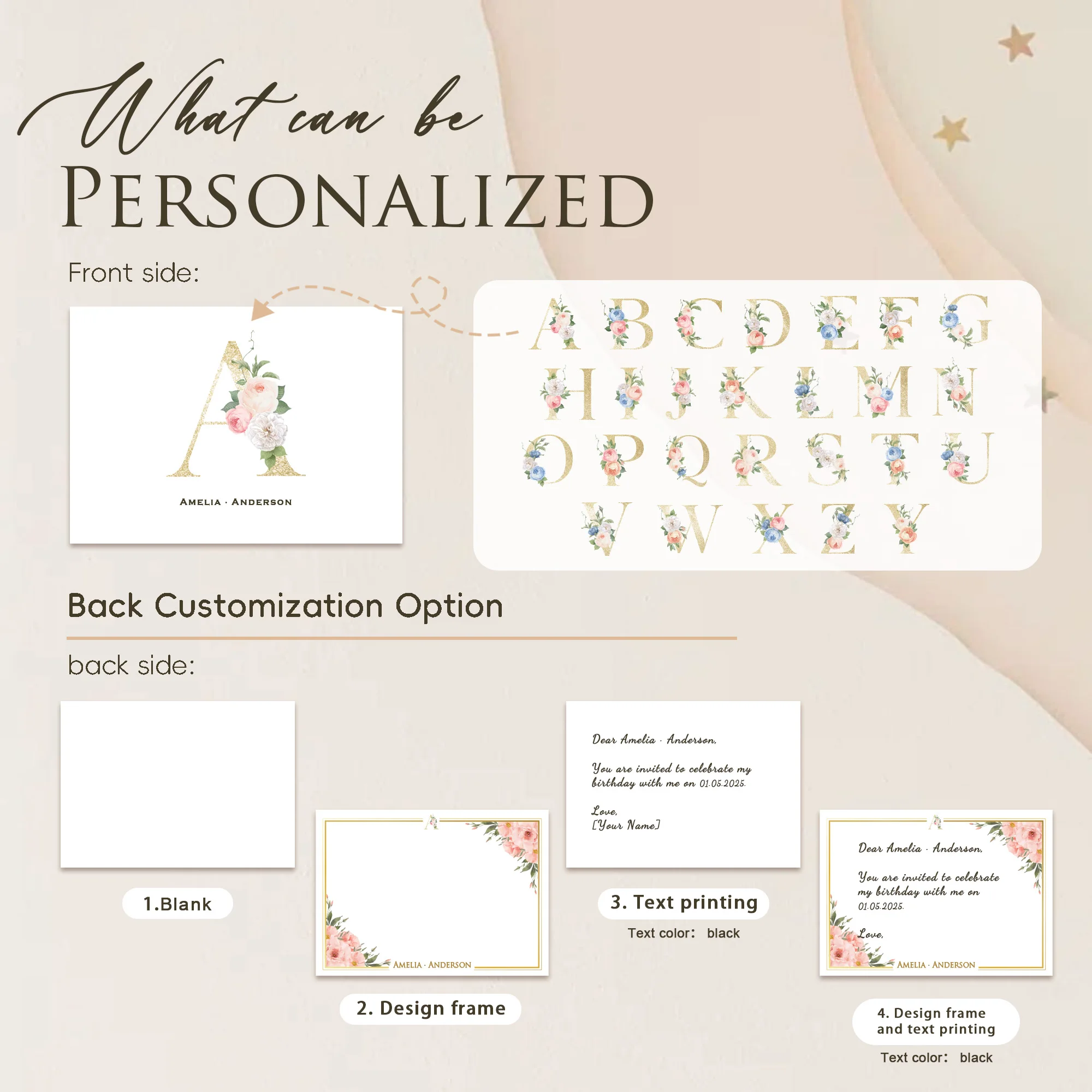 مغلفات مخصصة رسالة شخصية الأزواج شكرا لك بطاقات مع صورة/زفاف شكرا لك بطاقات ملاحظة/مذكرة قرطاسية مسطحة مخصصة