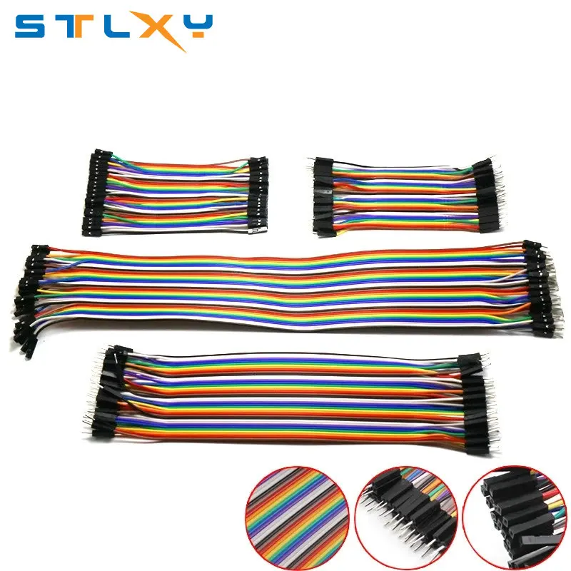 40PIN 10CM 20CM 30CM Dupont Line Male to Male + Female to Male and Female to Female Jumper Dupont Wire Cable for arduino DIY KIT