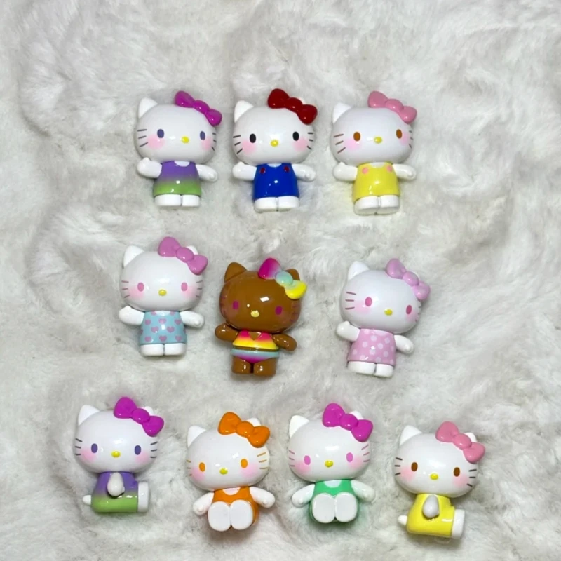 2026 Nowość Kt Cat Letnia Seria Tęczowe Cukierki Blind Box Urocza Mini Figurka Akcji Lalka Dekoracja na Biurko Prezent Niespodzianka dla Dziewczynki