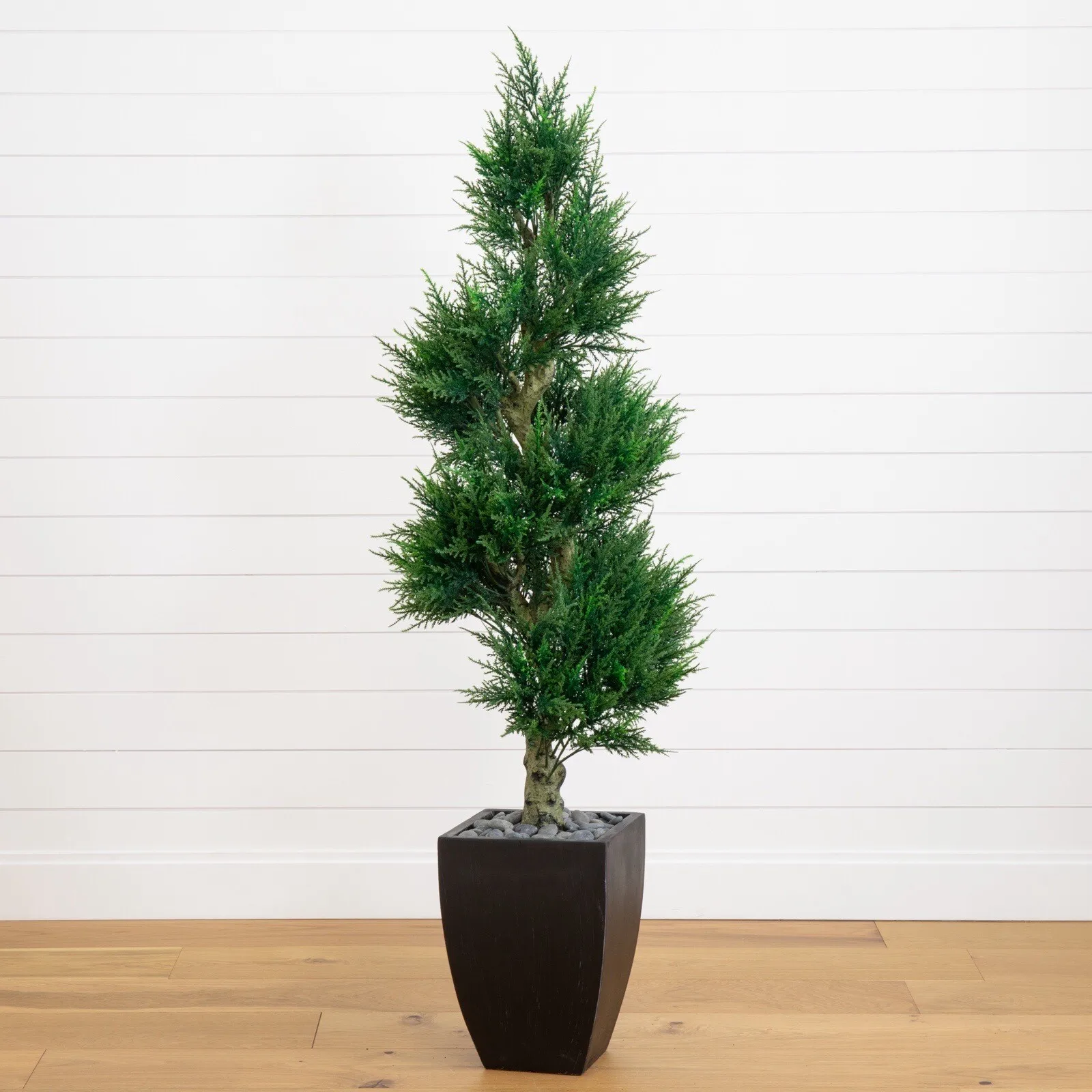 

5’ Artificial Cedar Topiary Cypress Spiral Tree UV Indoor/Outdoor.