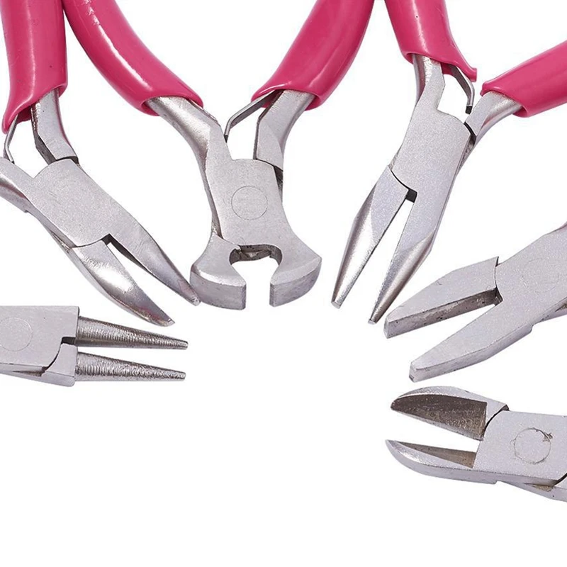 6 Pieces Of Mini Jewelry Pliers Sets DIY Jewelry Tools & Equipments And Repair Kit With Oxford Bag