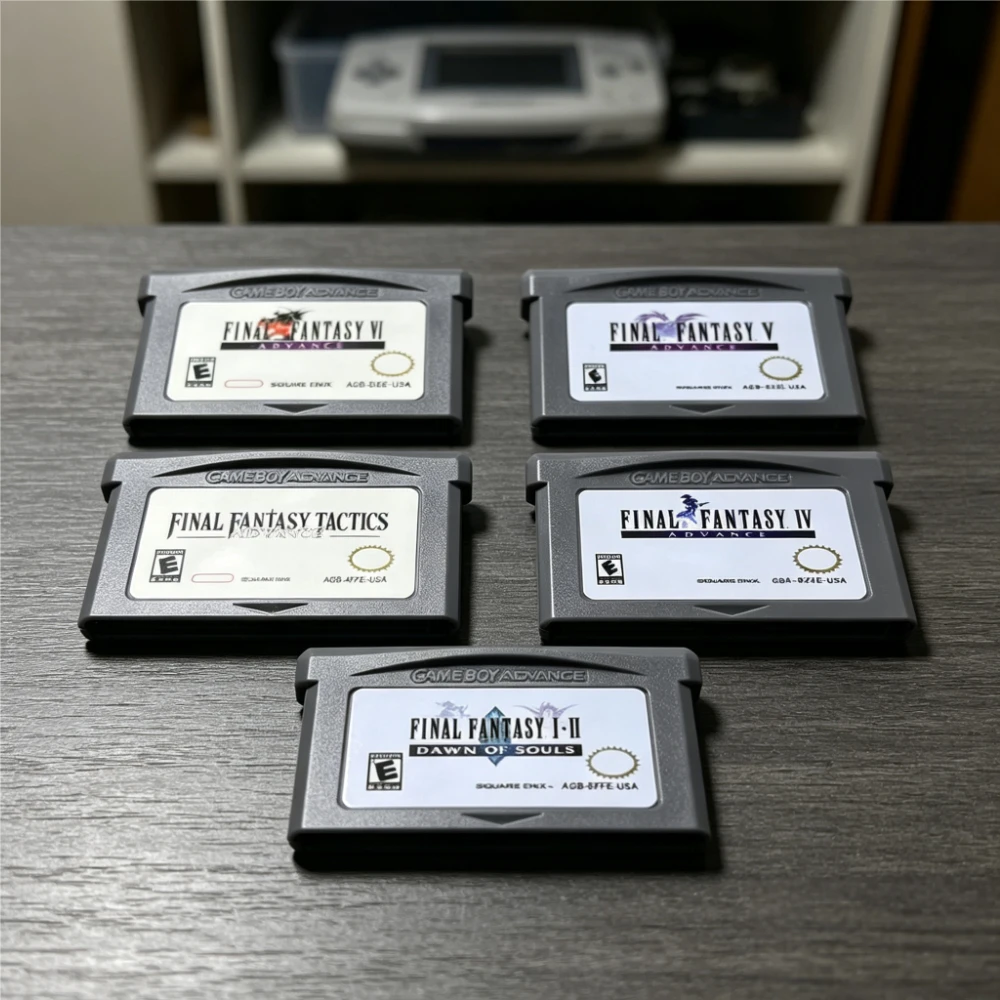 GBA USA Video Game Cartridge 32 Bit Games Card Pokémon Turbo Revival Klonoa Advance Wars Shining Soul Metal Slug Breath Fire view 6