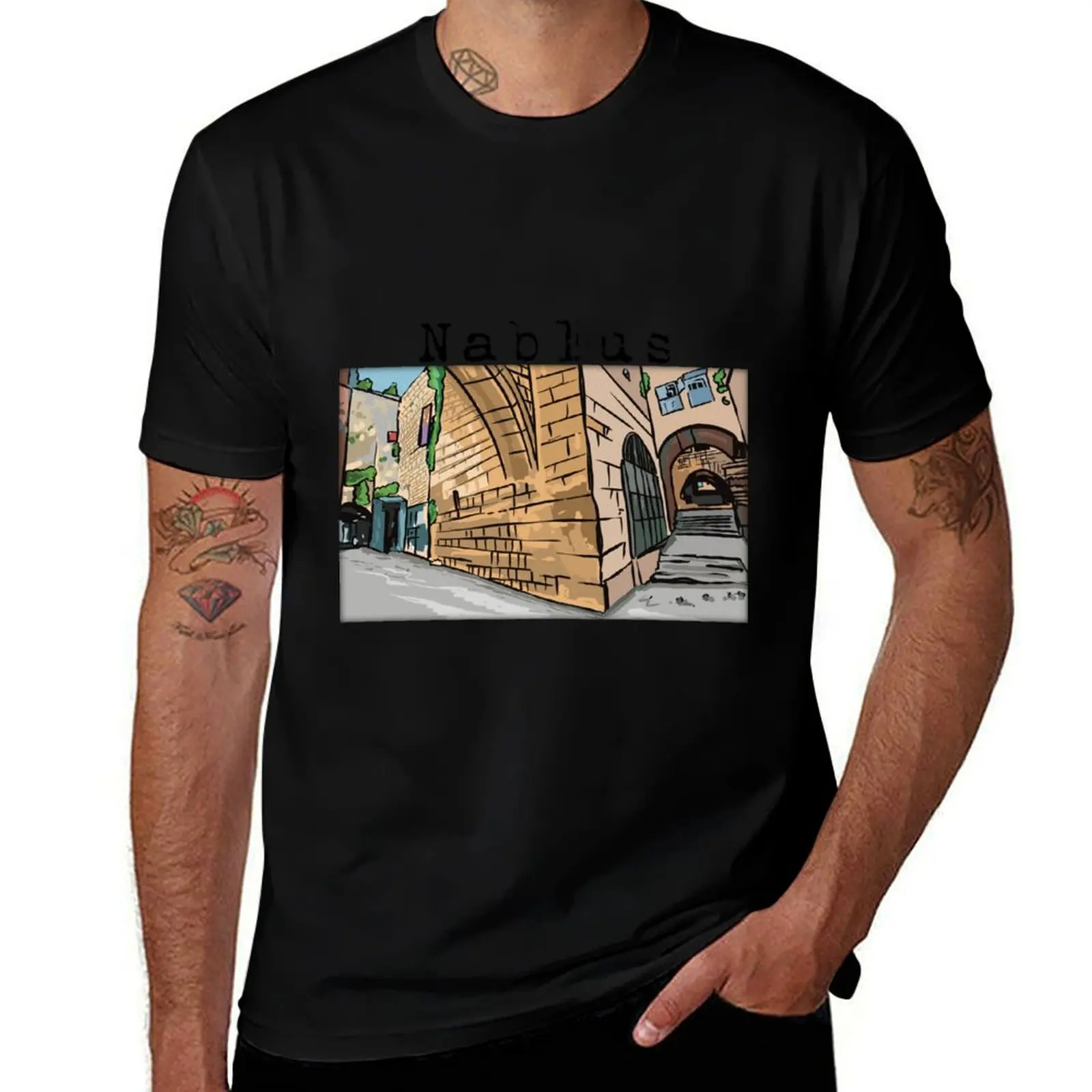 

Nablus - The Old City T-Shirt t shirts designer graphic t shirts for man t shirts for man cotton T-shirt
