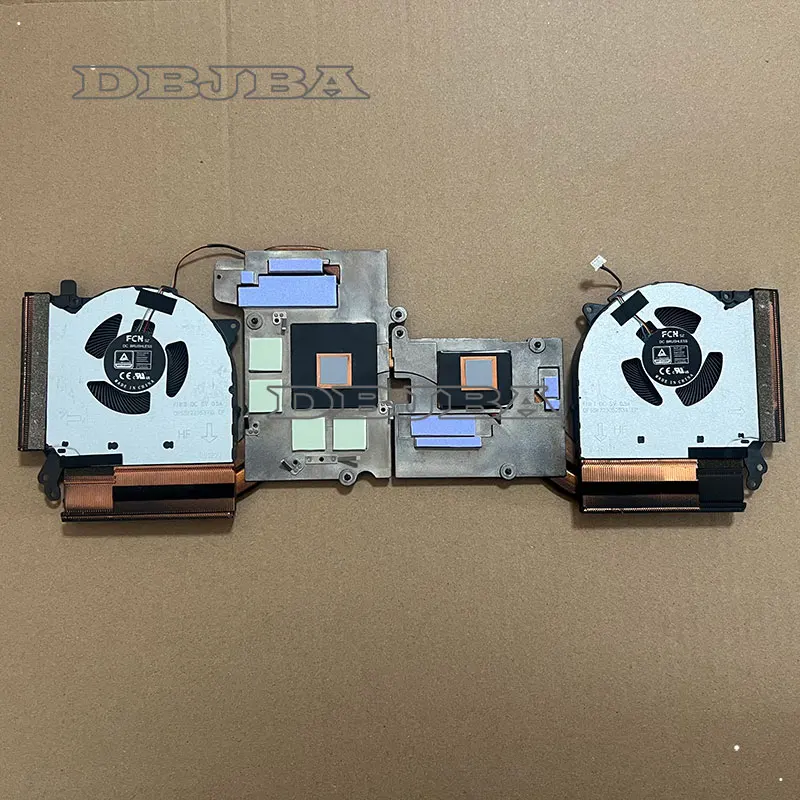 

GPU CPU Cooling Fan For Lenovo Legion 5-15ACH6 82JW DFS5K22115371G FNK8 DFS5K22305283A FNK7 5H40S20335 AT1ZT001FF0 Heatsink