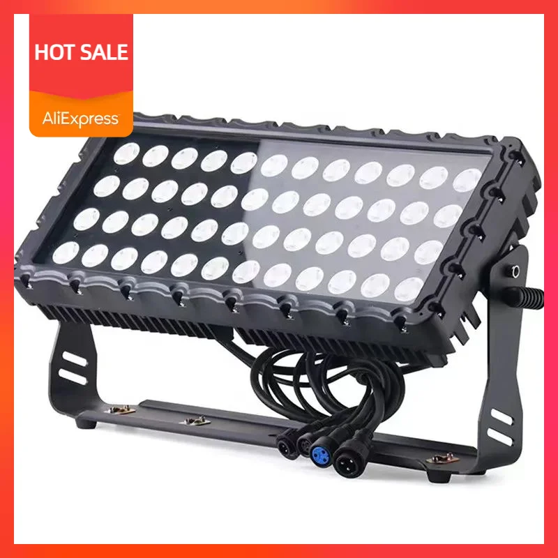 luz de parede led rgbw impermeavel 48x10w cor para palco show atmosfera area cenica iluminacao exterior 01