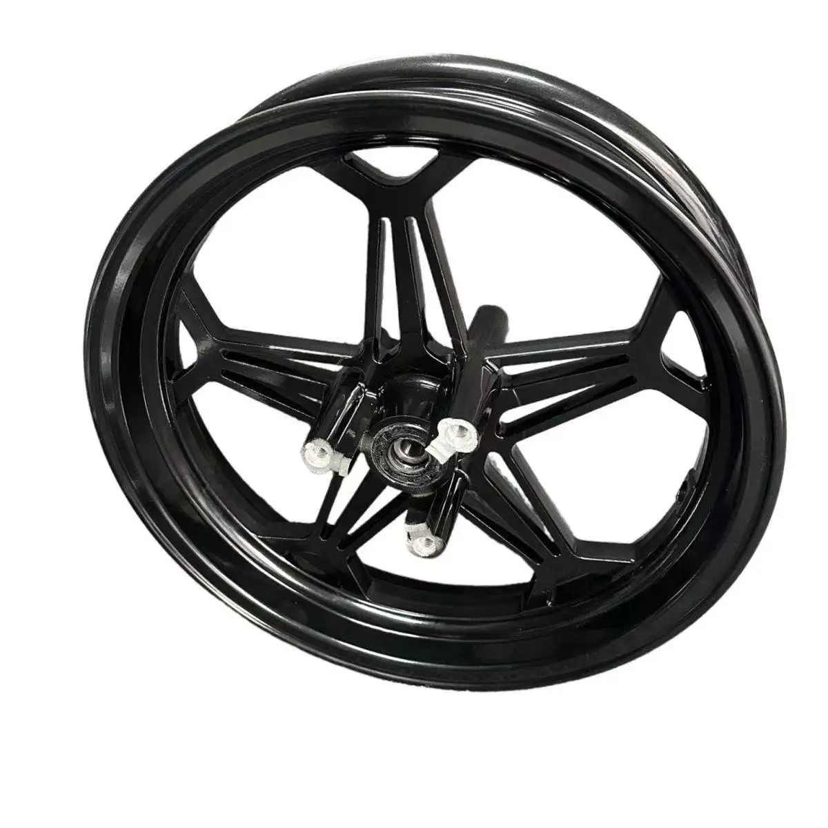 Universal 12*2.5 Motorcycle E-scooter Five Star-type Modify Double Disc Brake Front Wheel Rims For CygnusX BWS RSZ Niu Ninebot