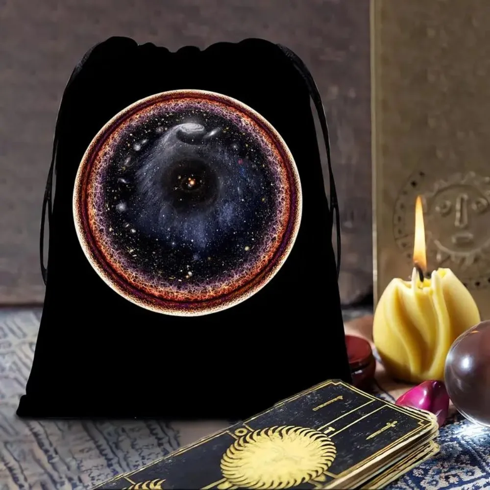 VIKAMA10 Stück Tarot-Karten-Geschenktüte mit dunklem Element, Blumentasche für Hochzeiten, Aufbewahrungsbehälter für Spirit Mediums, einfach, bequeme Verwendung