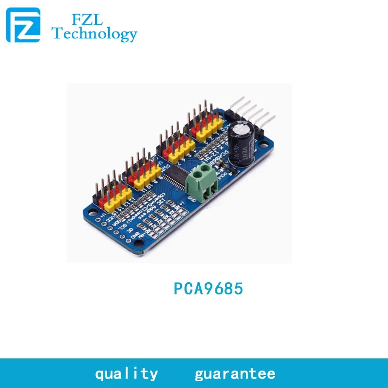 PCA9685 16-channel PWM Servo actuator drive board robot controller IIC interface driver module