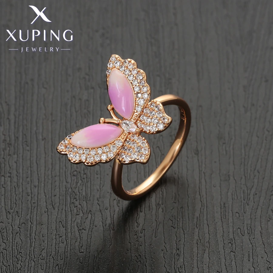 Xuping Jewelry Fashion Elegant New Arrival Schmetterlingsringe mit Goldfarbe für Frauen, Partygeschenk X001222586 – Detail 12