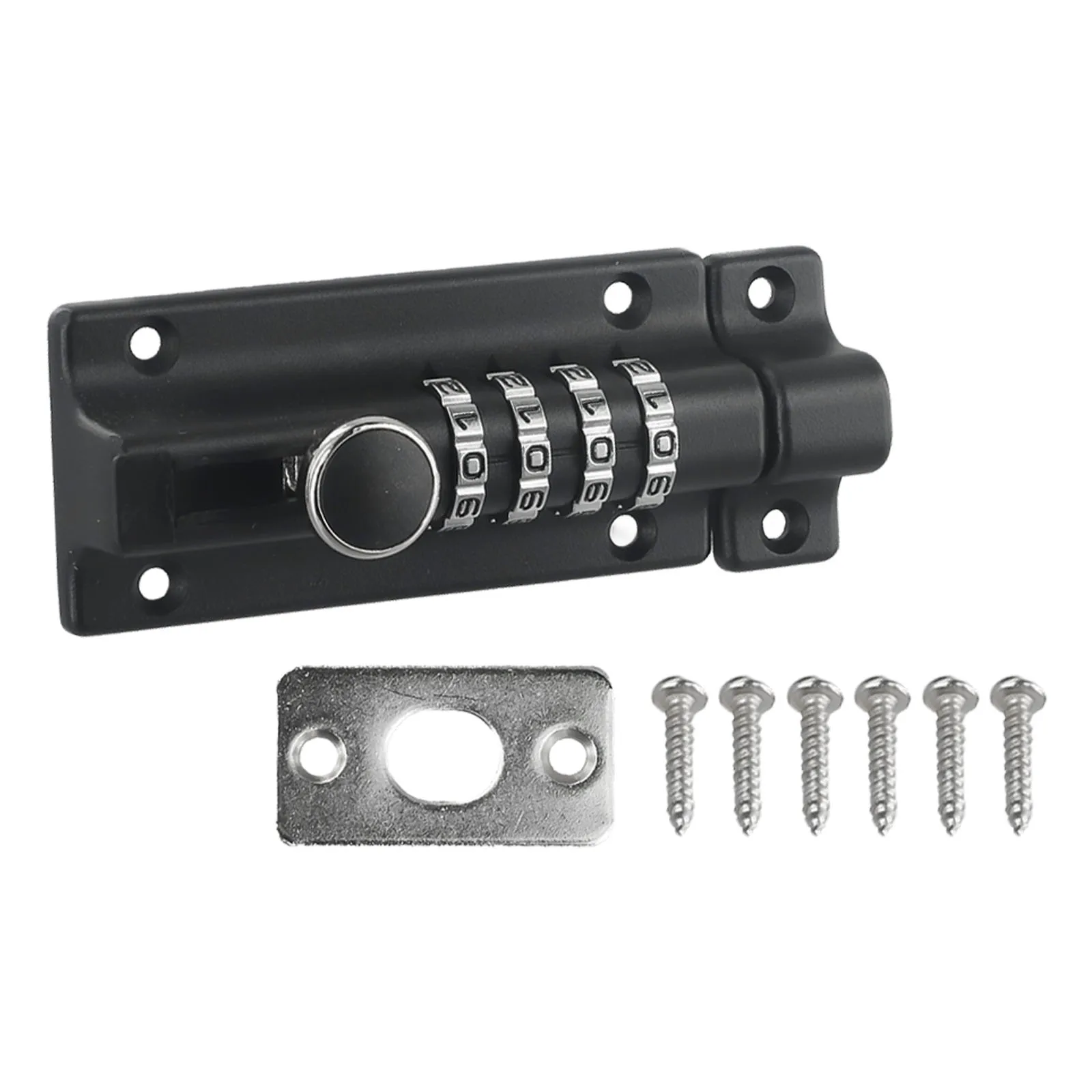 Zahlenschloss, Diebstahlsicherung, Zinklegierung, Stahl, großer Türriegel, wasserdicht, rostfrei, für den Außenbereich, zum Aufhängen von Schranktüren, Heim-Hardware