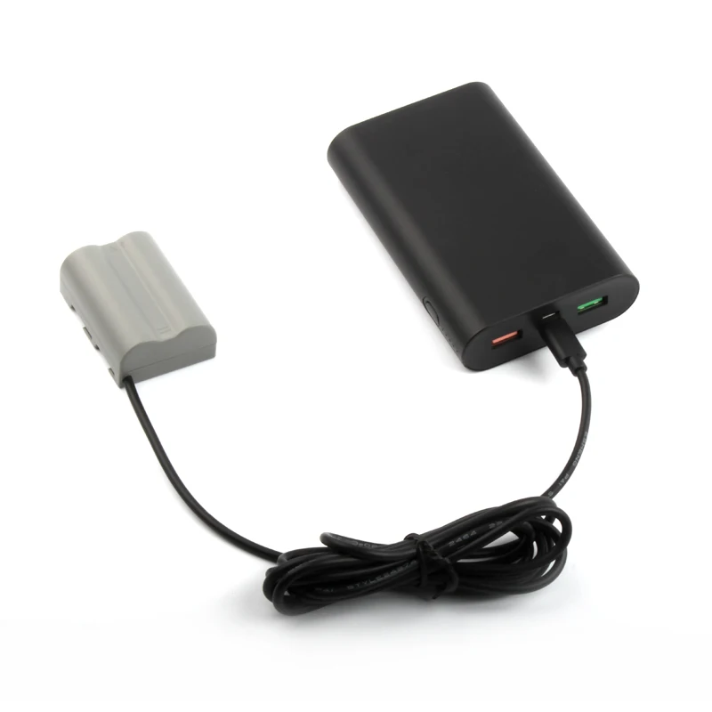 PATONA Caricabatterie USB-C Ultra Sottile Per Batterie EN-EL3 EL3a EL3E – Compatibile Nikon D40 D50 D60 D70 D80 D90 D100 D200 D300 D700 D900 D3000 D5000 E Molti Altri