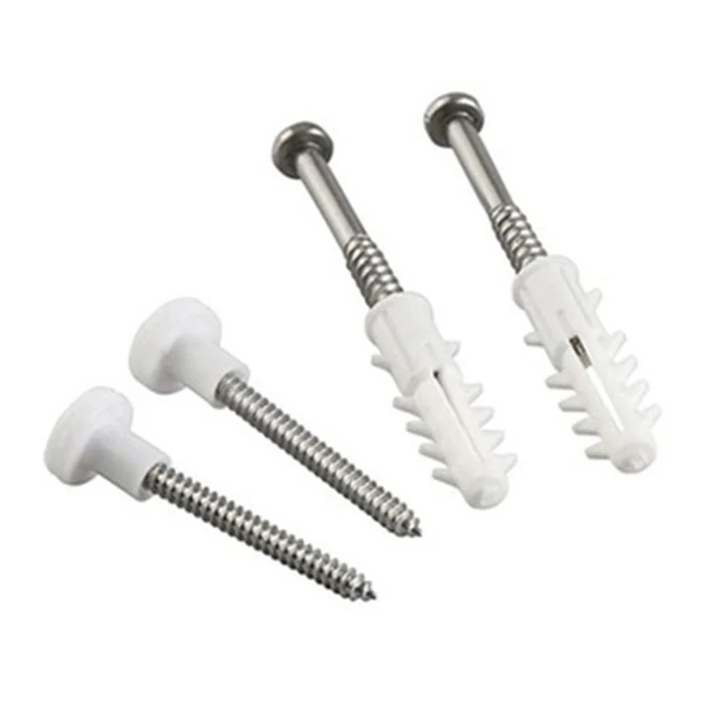 Toilet Anchor Screw Toilet Seven-shaped Side Hole Fixed Installation Toilet Locking Plastic L Piece Bathroom Accessories