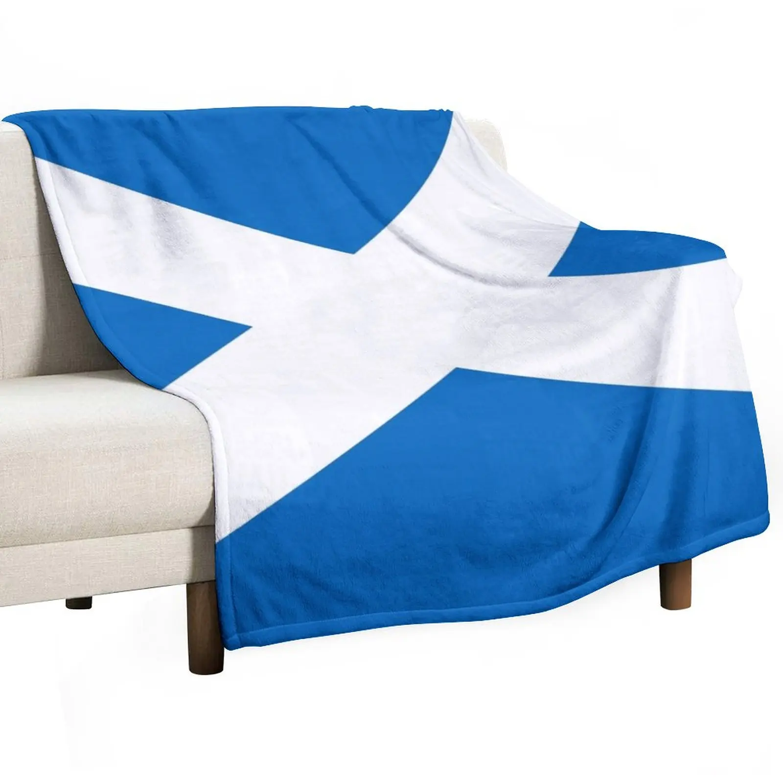 

The Saltaire / St Andrew's Cross - Flag of Scotland Throw Blanket Stuffeds For Decorative Sofa bed plaid Bed Blankets