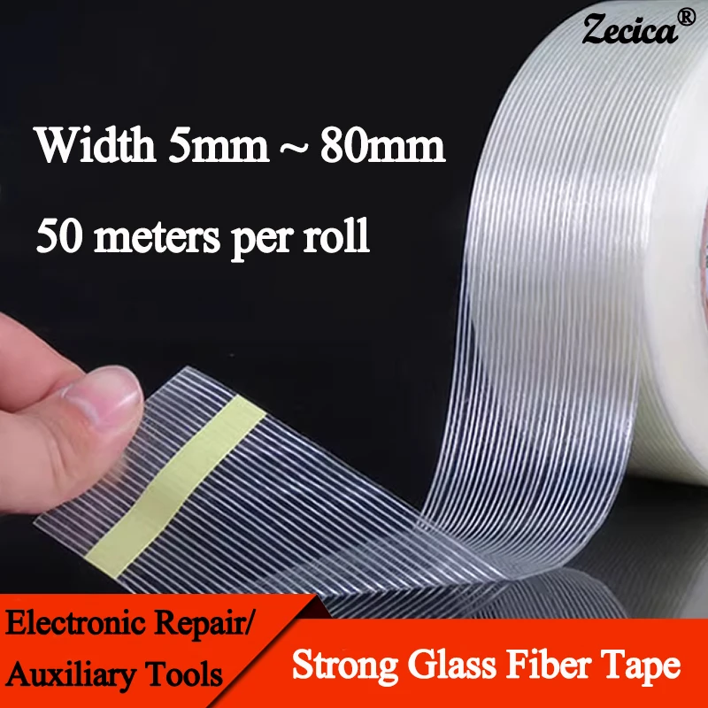 

Fiberglass Tape Width 5 8 10 15 20 25 30 35 40 50 60 80mm stripes Strong Industrial Packaging Fixed Bundled Seal Adhesive Tapes
