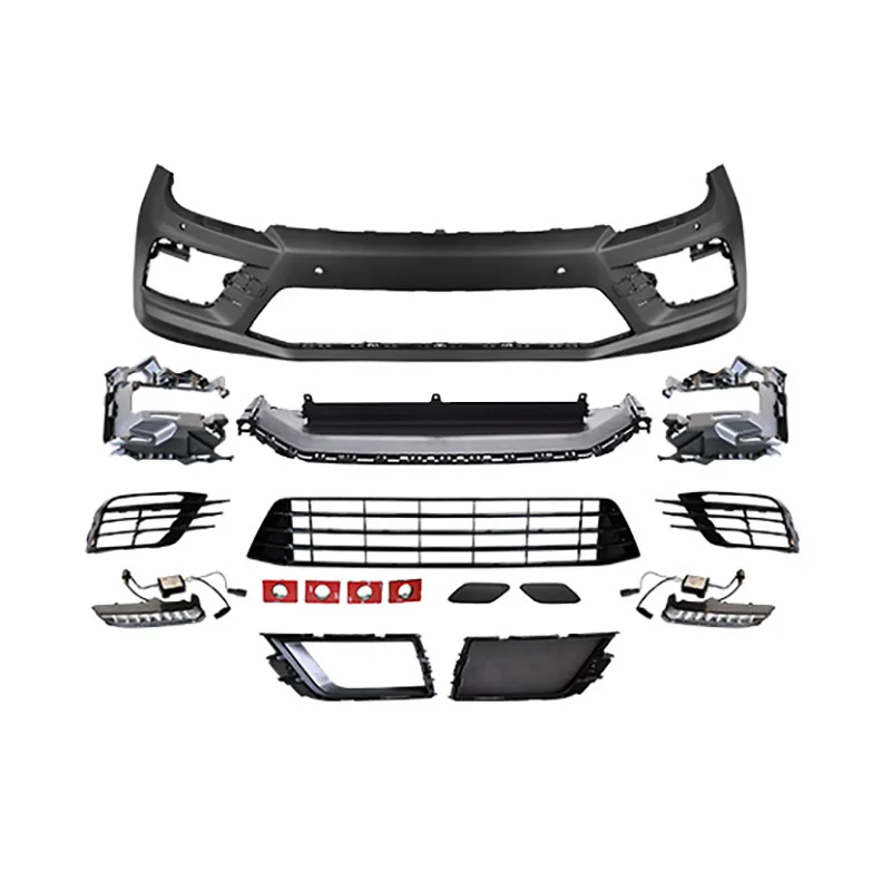 

Для 15-17 Volkswagen SCIROCCO обновляет передний и задний бампер в сборе SCIROCCO R, большой комплект кузова, боковая юбка, решетку и