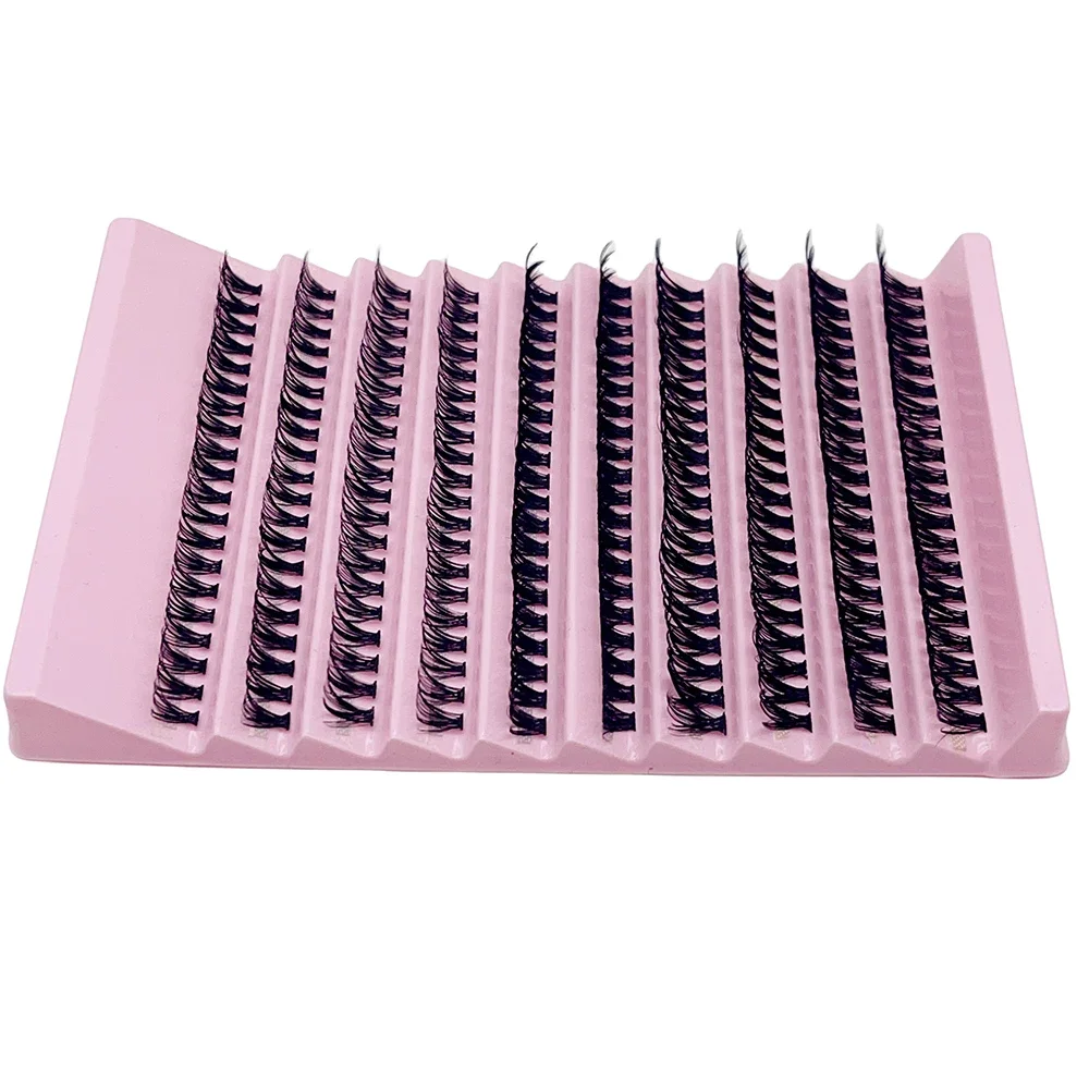 Einzelne Wimpern, 8–16 mm, 200 Stück, Cluster-Wimpern, natürlicher Look, gemischtes Tablett, DIY-Wimpernverlängerung, Volumen, Wimperncluster, Wimpern, lang – Detail 5