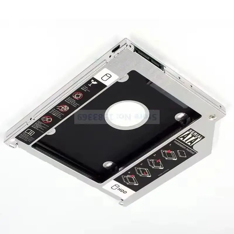 9.5mm 2nd 2.5 HDD Hard Drive Optical bay Unibody Caddy Frame Bracket for Macbook Pro SuperDrive Early Middle Late 2009 2010 2011
