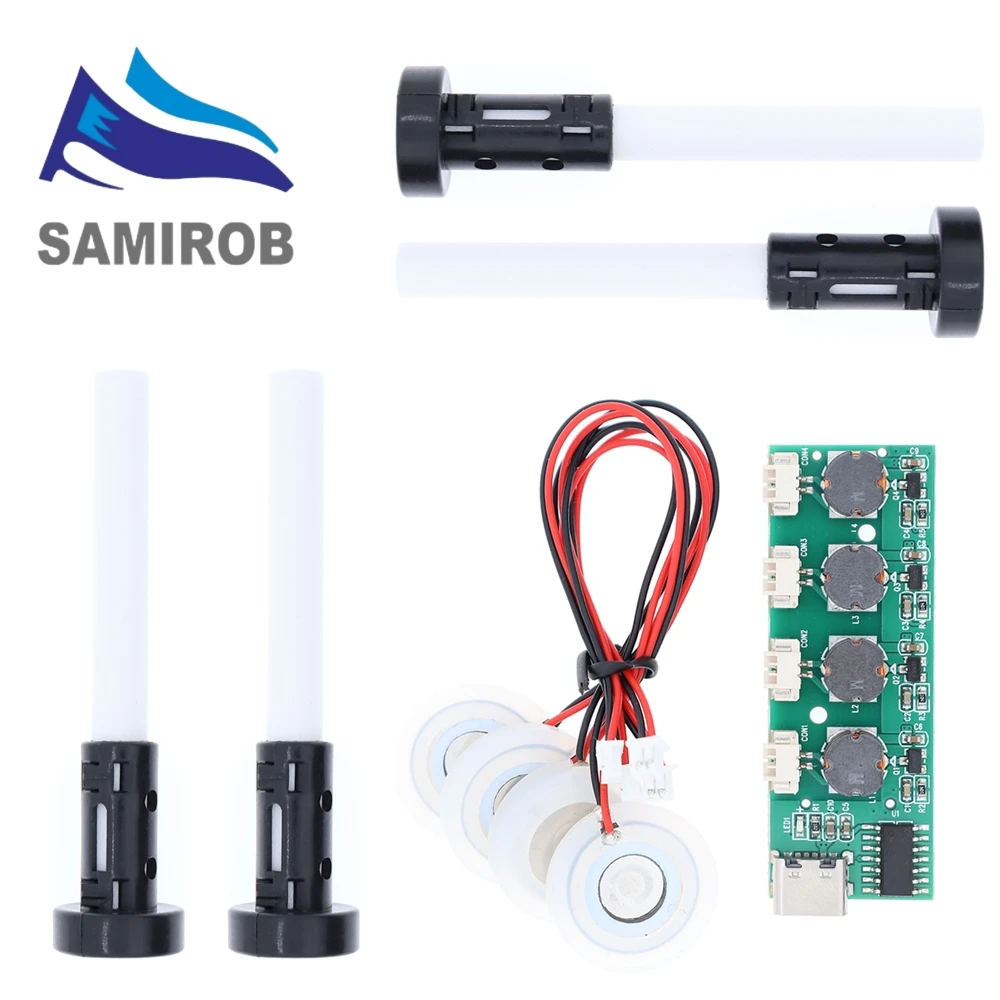 DC5V Unswitched Four Spray Humidifier Module Atomization Control Board DIY Ultrasonic Nebulizer TYPE-C Interface