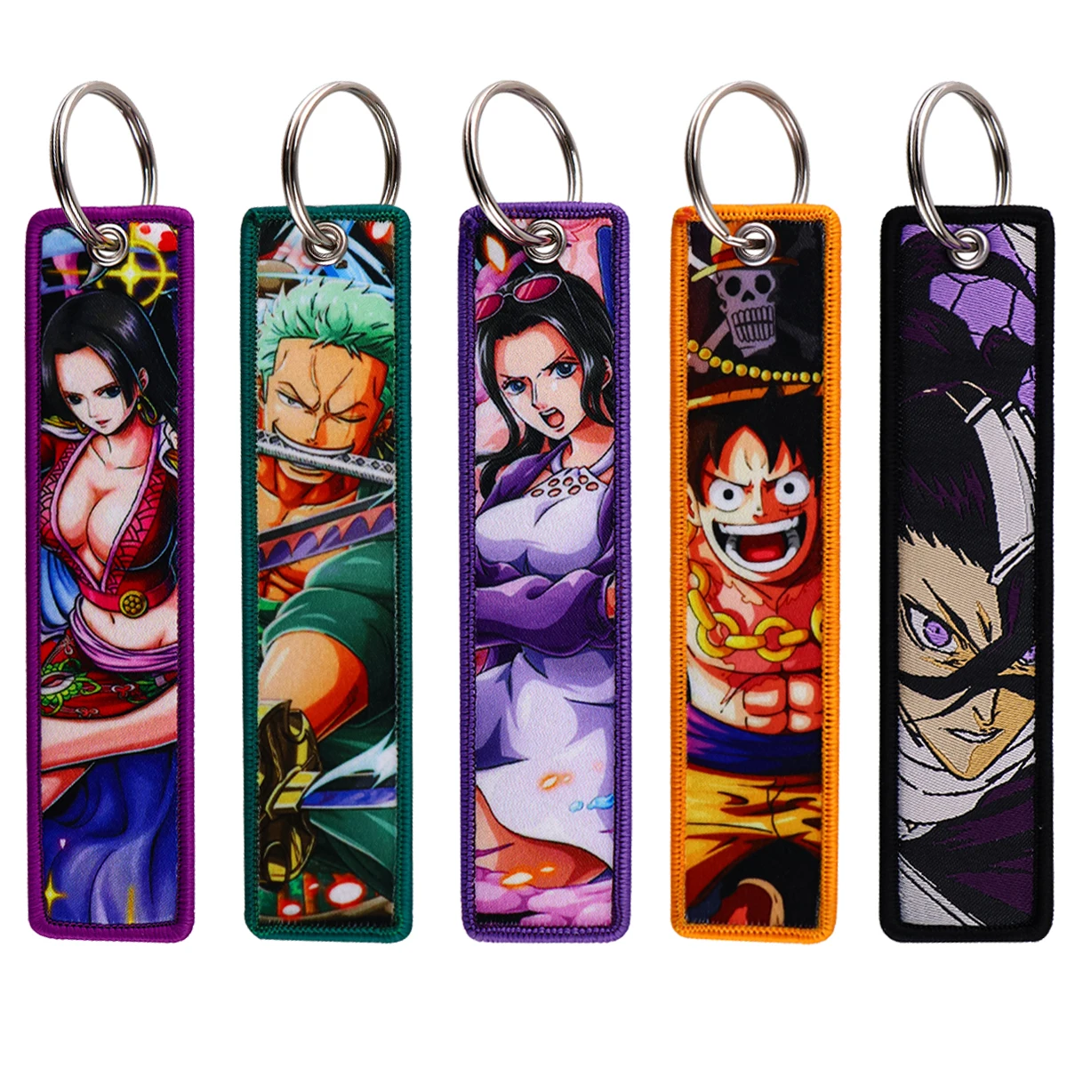 Anime Jet Tag Cool Key Tag Embroidery Keychains Motorcycles Cars Keychains Adorn Key Ring Accessories Fans Gifts 1pc