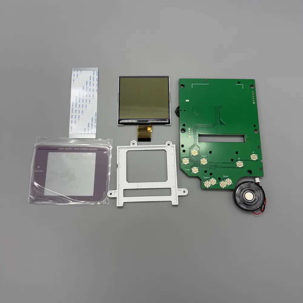 2.5-inch Grayscale LCD Screen For Gameboy GB DMG Game Console Cut-free shell No welding Original Size Screen LCD point to point view 5