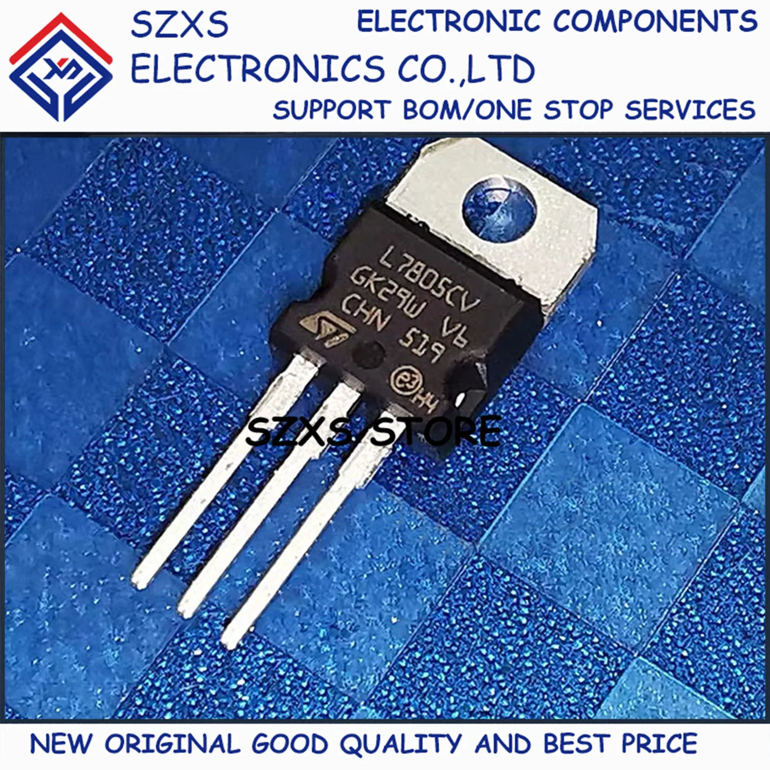 

New Original 10Pcs L7805CV-DG TO-220 5V 1.5A Linear Voltage Regulator Chip Transistor In Stock Electronic Component Good Quality