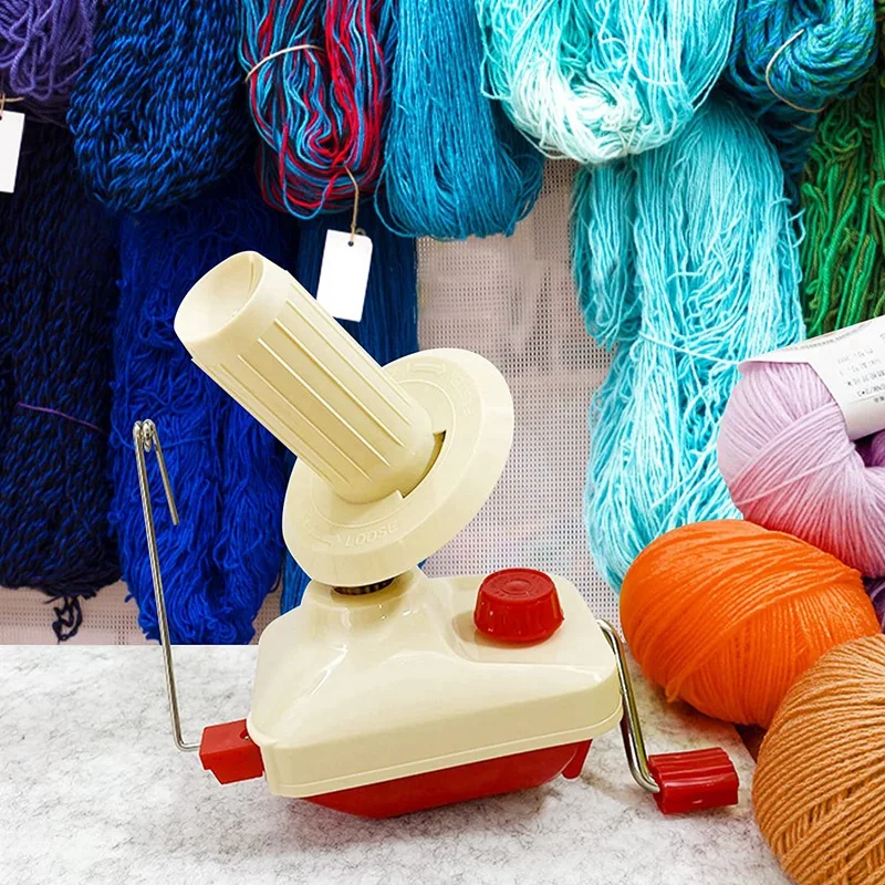 1 Piece Knitting Hand Operated Yarn Ball Winder Swift Convenient Ball Winder Yarn Roller Machine Yarn Cake Winder