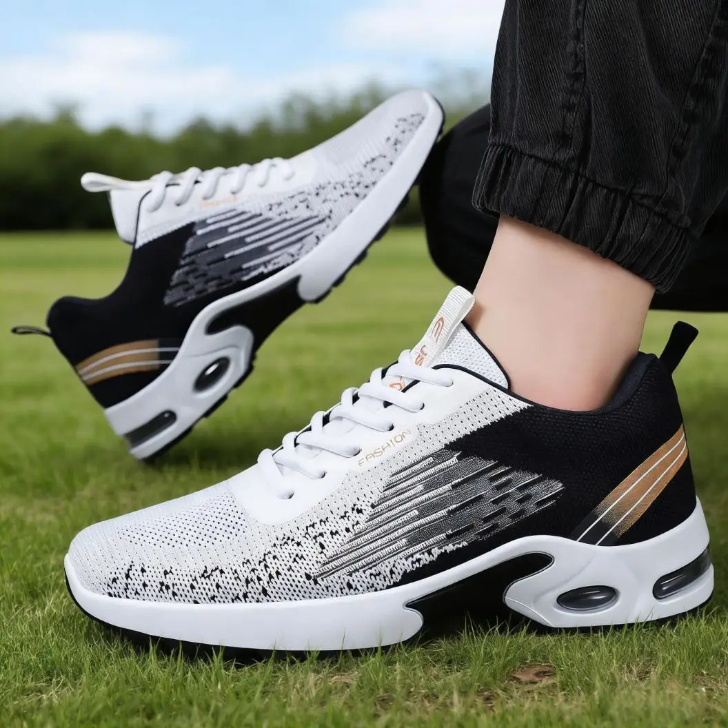 Men's Fashionable Running Shoes Breathable Mesh Air Cushion Support for Gym And Daily Wear image 7