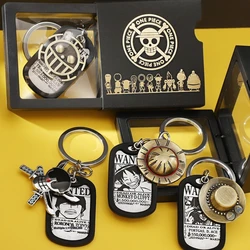 Anime One Piece Luffy Hat Ship Rudder Backpack keyclain Male Female Personalized Retro Creative Keychain Peripheral Gift