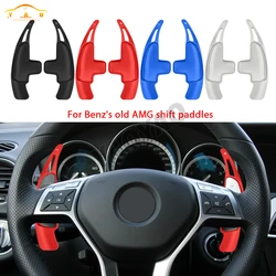 Alüminyum araba direksiyon Shift Paddle Shifters Sticker Mercedes Benz AMG için Gear dişli uzatın CLS C63 C63 A45 W205 W205 W213