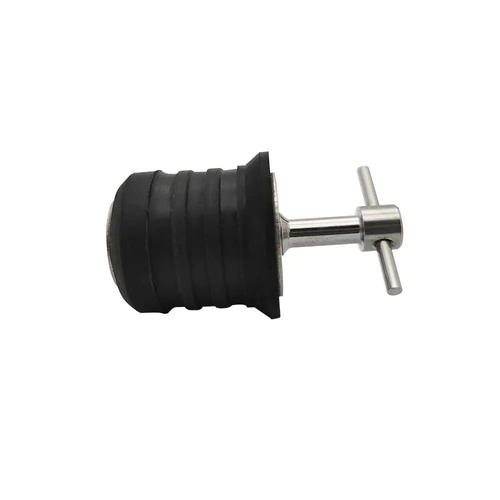 T-Handle Boat Drain Plug Brass/Stainless Steel Handle Twist -Turn Marine Rubber Plugs Seal Design Lightweight Boat Accessories