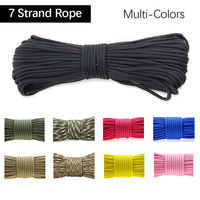 7 Strands 31m/100ft 550 Paracord Rope for Outdoor Accessories 4mm Tactical Paracord Ideal for Crafting, DIY, Camping, Survival,