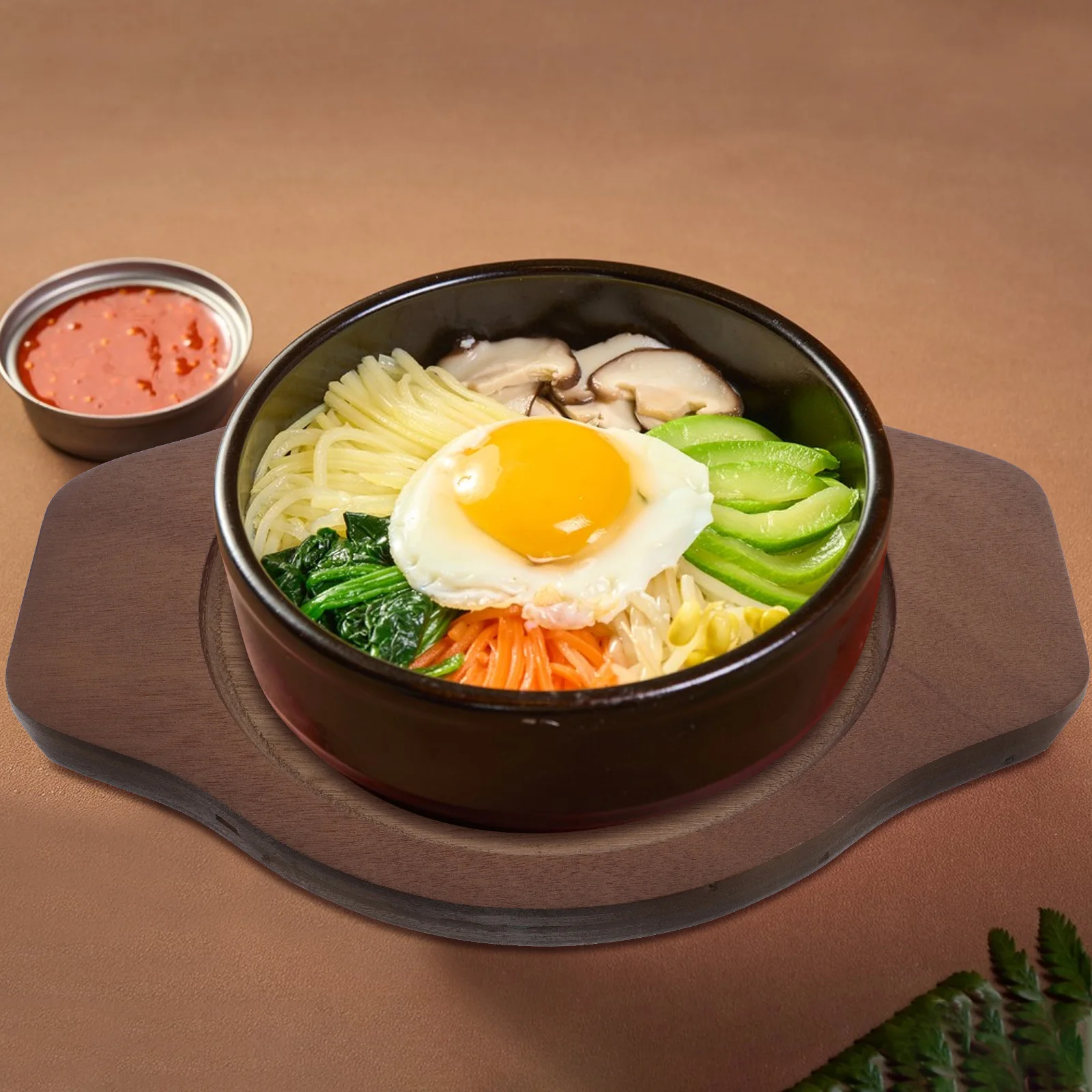 

Wooden Heat Insulation Pad For Stone Bowl Oval Tray Base Anti-Slip Kitchen Trivet Hot Casserole Serving Platter Bibimbap