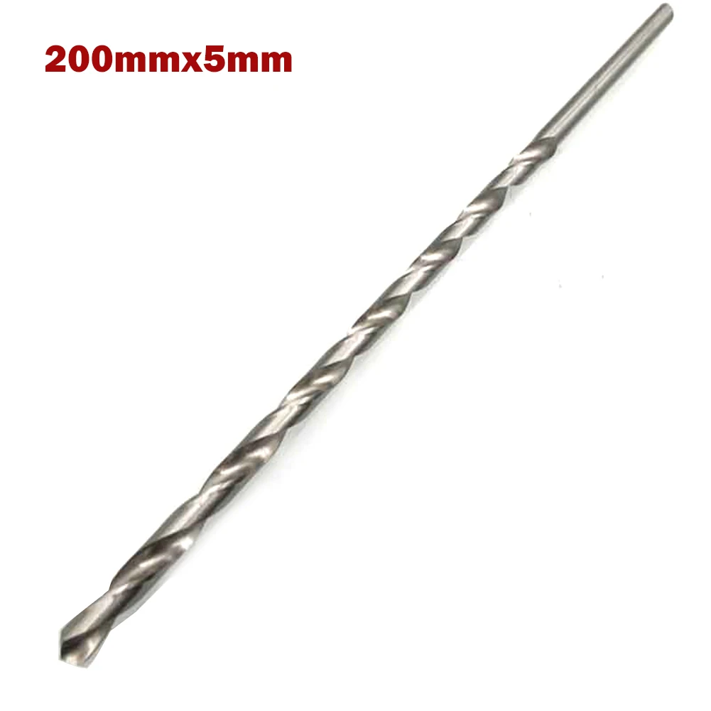 1pc 200mm HSS Bohrer Bits Extra Lange Gerade Schaft Bohrer Spiralbohrer Für Metall Bohren Elektrische Bohrer 2-10mm Power Tool – Detail 10