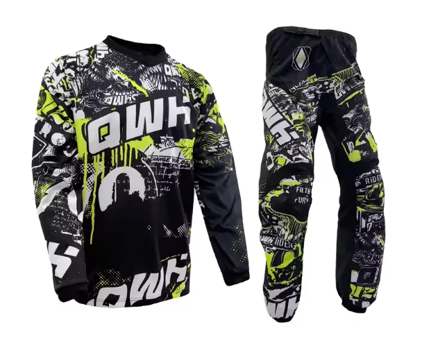 

Новый комплект мотоэкипировки 2026: Мотокостюм для мотокросса, внедорожный комплект MX, черный мотокомплект (джерси и брюки)