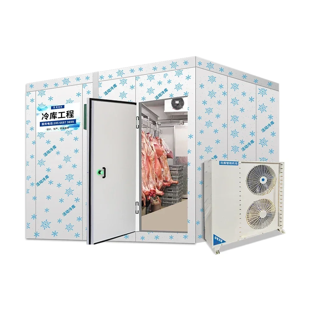 Mobile Container Cold room Refrigeration Unit Cold Storage for Chicken Sea food Vegetables Refrigeration Equipment